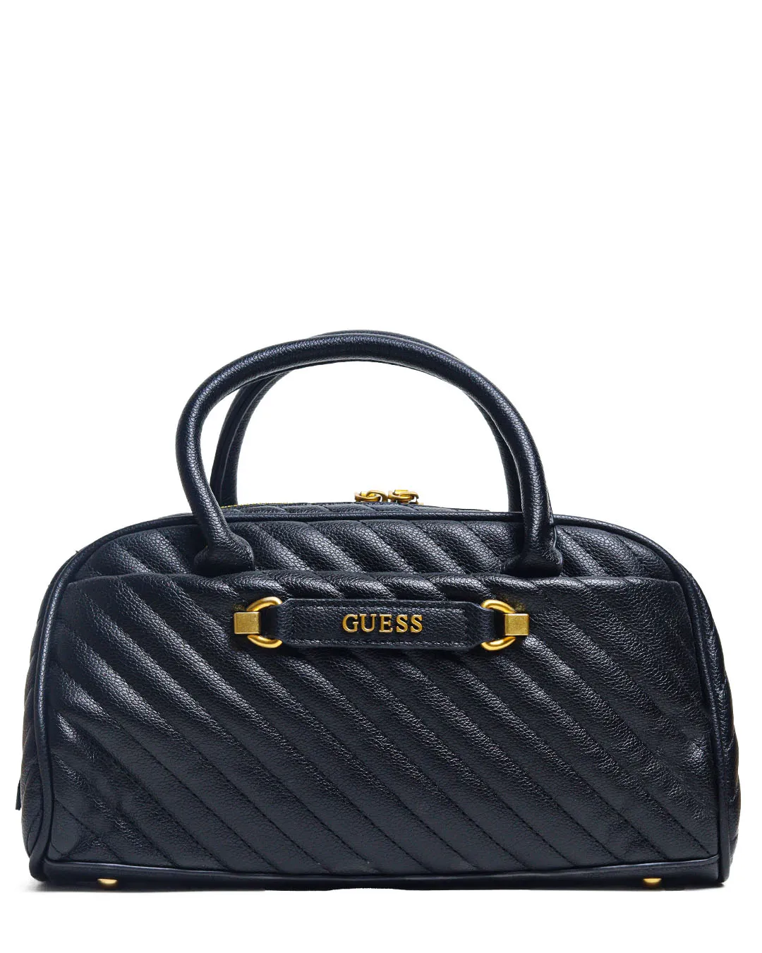 کیف دستی و دوشی زنانه مستر کوالیتی فول پک گس Guess صندوقی مدل چرصی مشکی