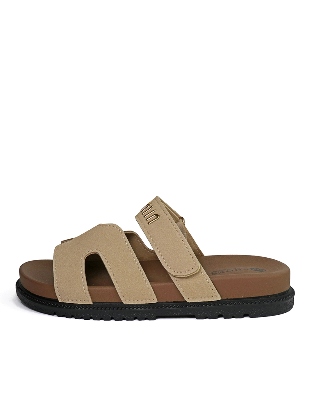 صندل زنانه وارداتی کی شوز K Shoes مدل 72-516 طرح میو میو MIU MIU کرم
