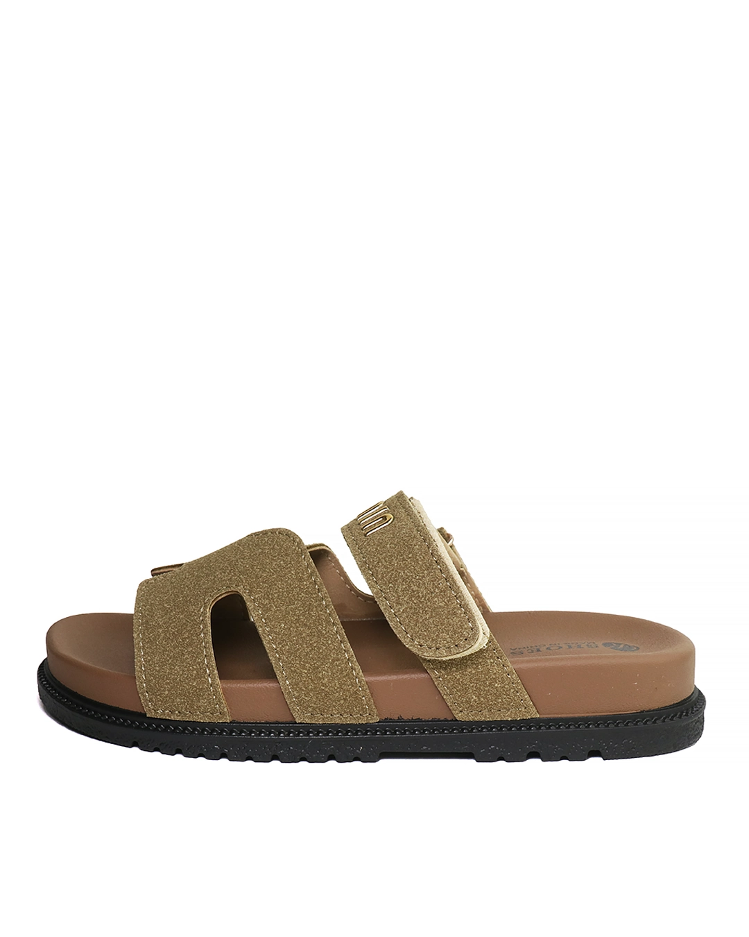 صندل زنانه وارداتی کی شوز K Shoes مدل 72-516 طرح میو میو MIU MIU سبز ارتشی